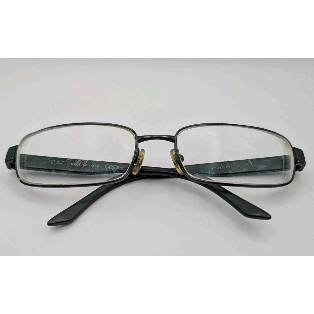 Ray-Ban RB 3256 006 Black Metal Eyeglasses Sunglasses Frames Only 58-18 Italy